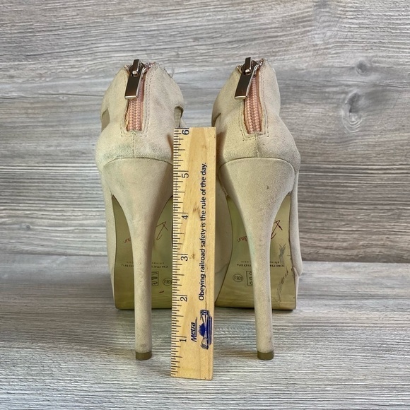 Chinese Laundry Kristen Letizia platform leather bootie 6 mesh and sweat heart - Picture 7 of 13